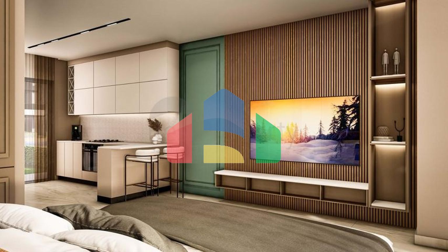 Апартаменты у самого моря в районе Искеле