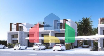 A complex under construction in one of the most popular areas in Northern Cyprus
