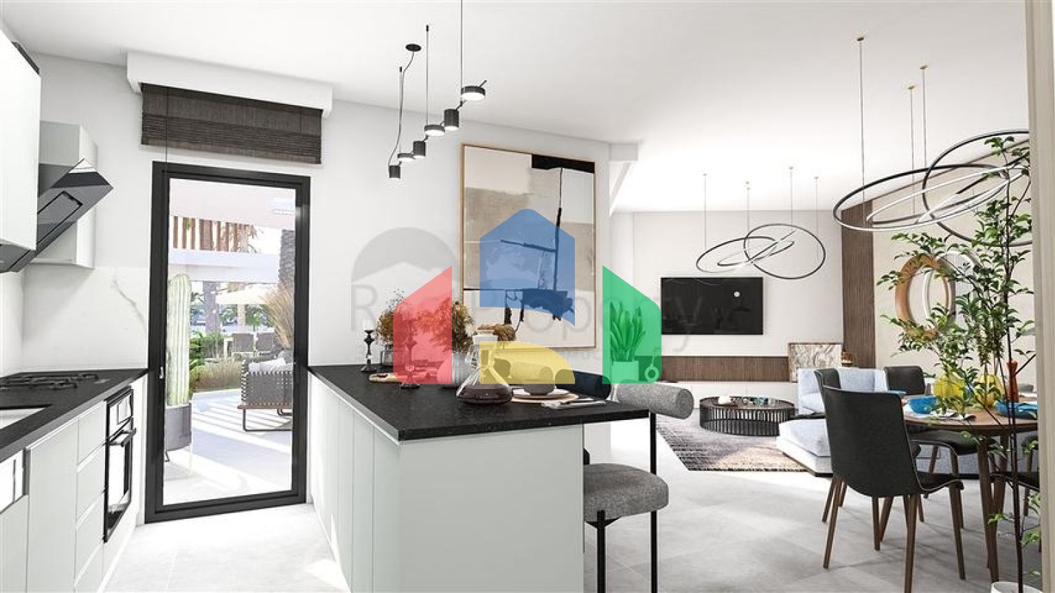 Строящийся комплекс в одном из популярных районов на Северном Кипре