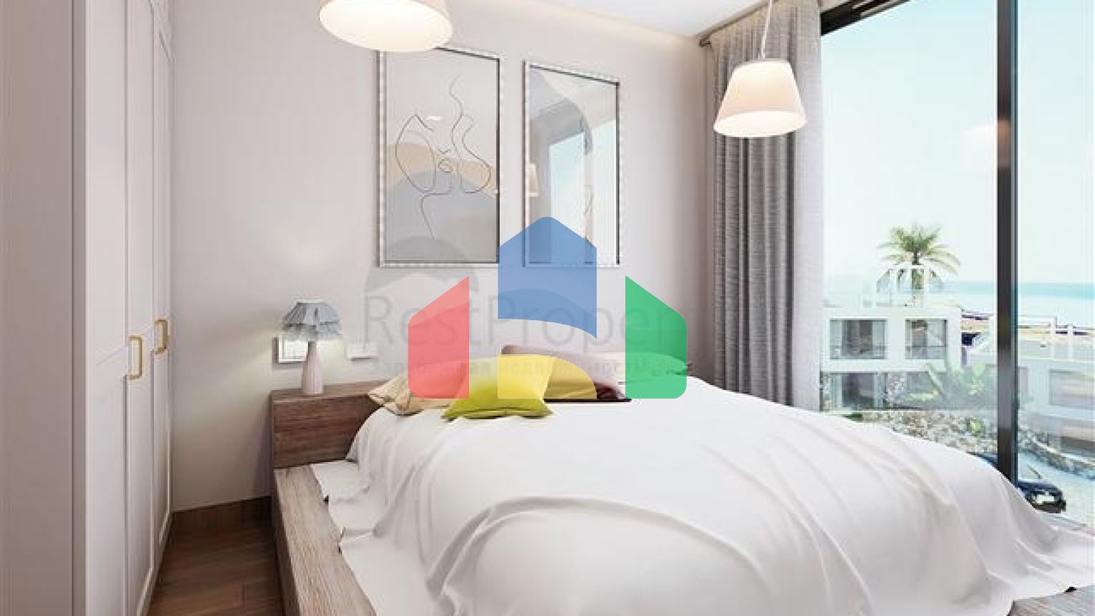 Апартаменти 2 + 1 зі своєю терасою в 100 метрах від моря