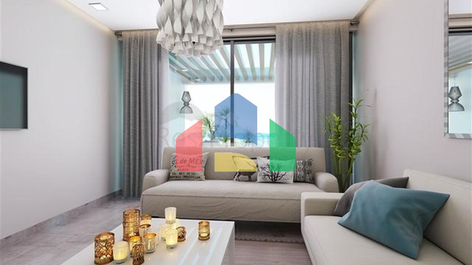 Апартаменти 2 + 1 зі своєю терасою в 100 метрах від моря