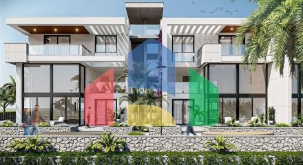 Penthouse 250 m from the Mediterranean Sea in the picturesque area of Esentepe
