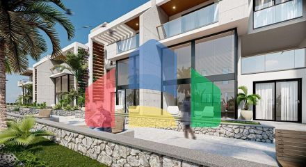 Penthouse 250 m from the Mediterranean Sea in the picturesque area of Esentepe