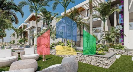 Apartments and lofts 250 meters from the sea in the picturesque area of Esentepe