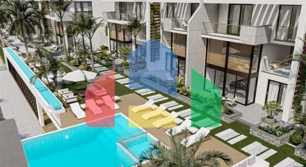 Apartments and lofts 250 meters from the sea in the picturesque area of Esentepe