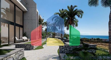 Apartments and lofts 250 meters from the sea in the picturesque area of Esentepe