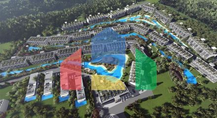 A new project under construction on the shores of Northern Cyprus