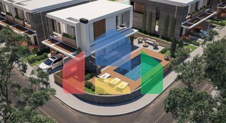 Luxury villas with large layout