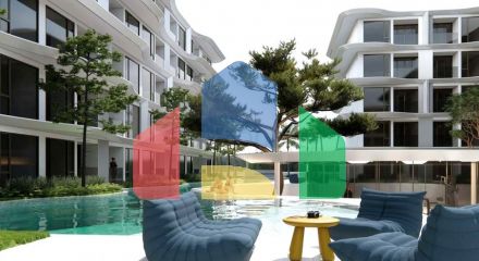 Premium class apartments on the first line in Bangtao district