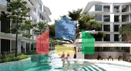 Premium class apartments on the first line in Bangtao district