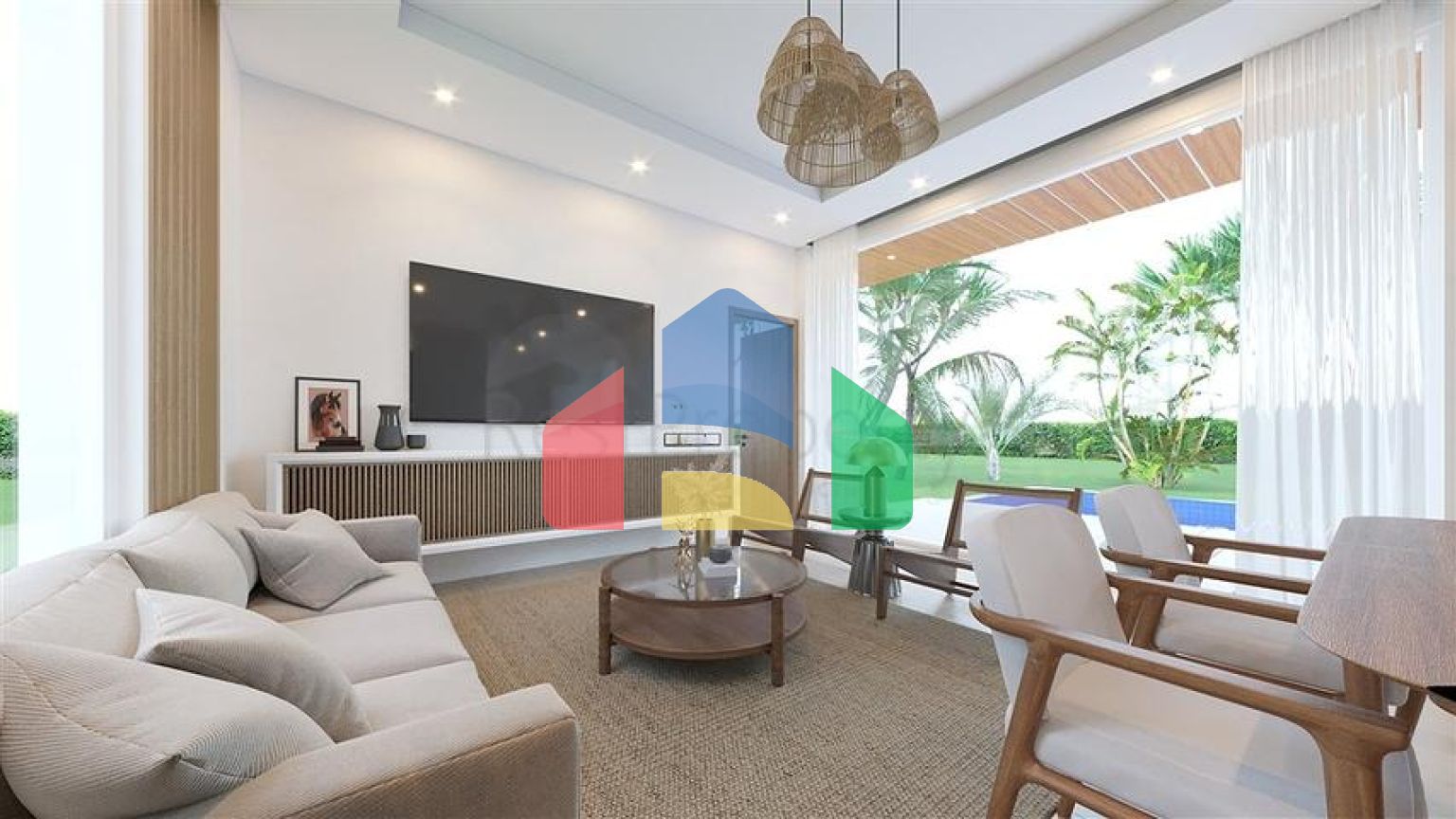 Вілли з трьома спальнями і особистим басейном в 10 хв до моря