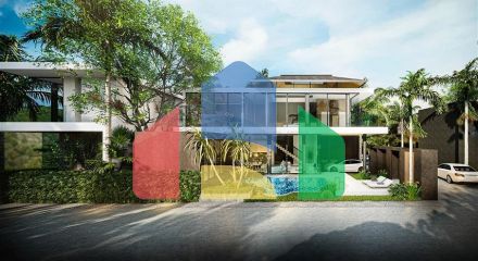 Modern villa complex on Layan