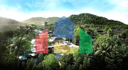 Modern villa complex on Layan