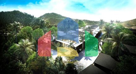 Modern villa complex on Layan