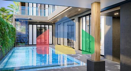 Premium class villas 50 m from the sea