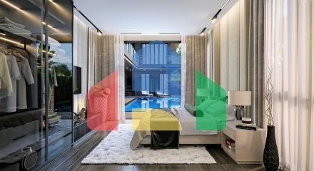 Premium class villas 50 m from the sea