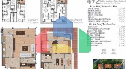Квартира 4+1 с видом на море в Стамбуле