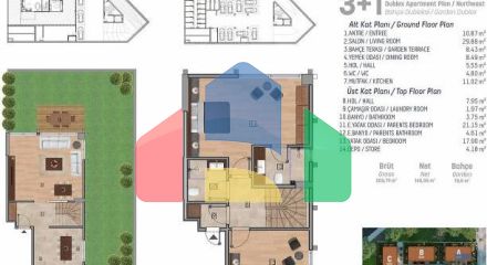 Квартира 4+1 с видом на море в Стамбуле
