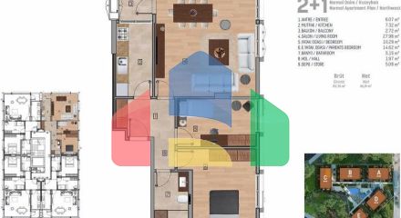 Квартира 4+1 с видом на море в Стамбуле