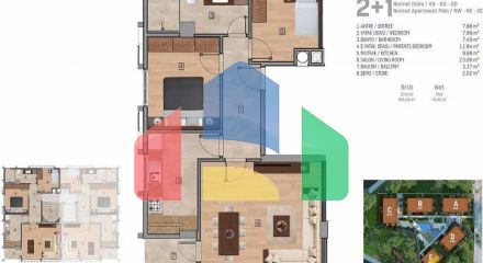 Квартира 4+1 с видом на море в Стамбуле