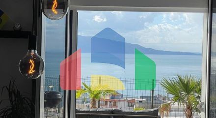 1+1 с террасой с видом на море, Саранда, 62+45 м.кв