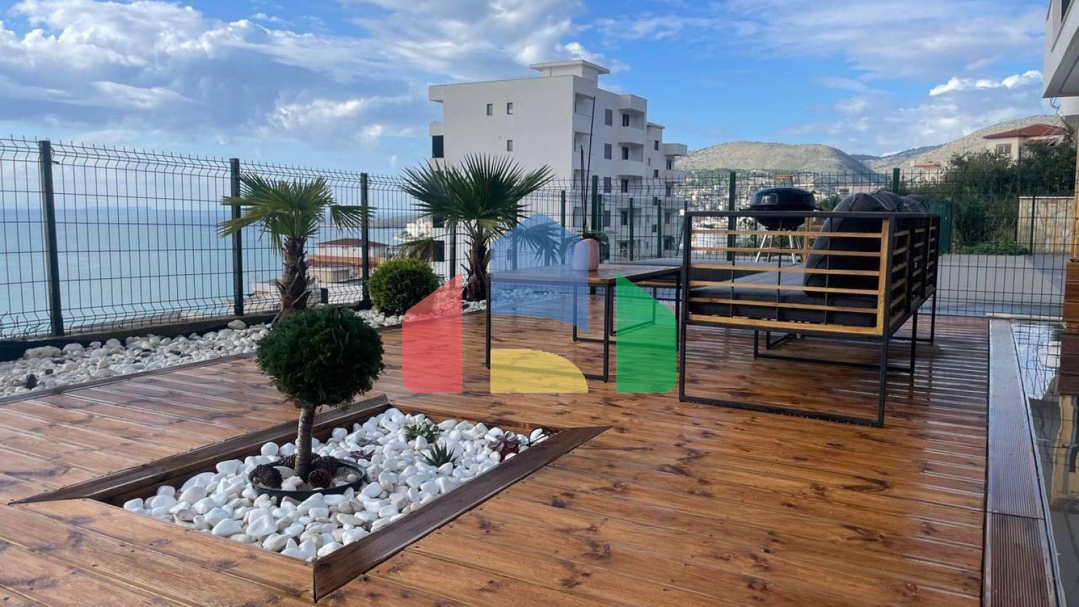 1+1 с террасой с видом на море, Саранда, 62+45 м.кв