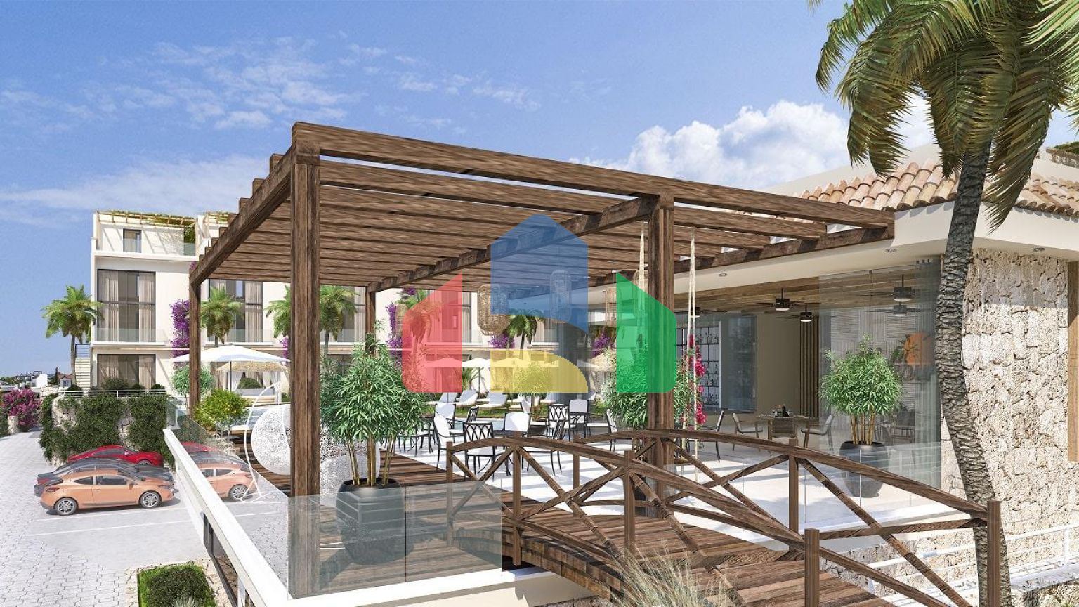 Квартира-студия 35 м2 в престижном комплексе  в 200 метрах от пляжа