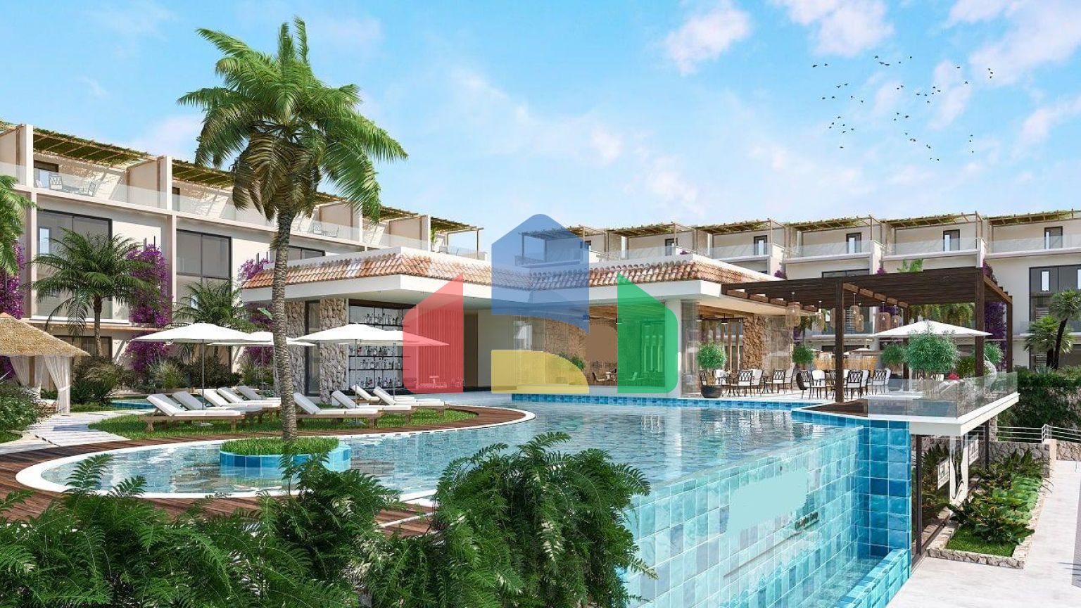 2-комнатный пентхаус 60 м2 + 25 м2 терраса на крыше в 200 метрах от пляжа