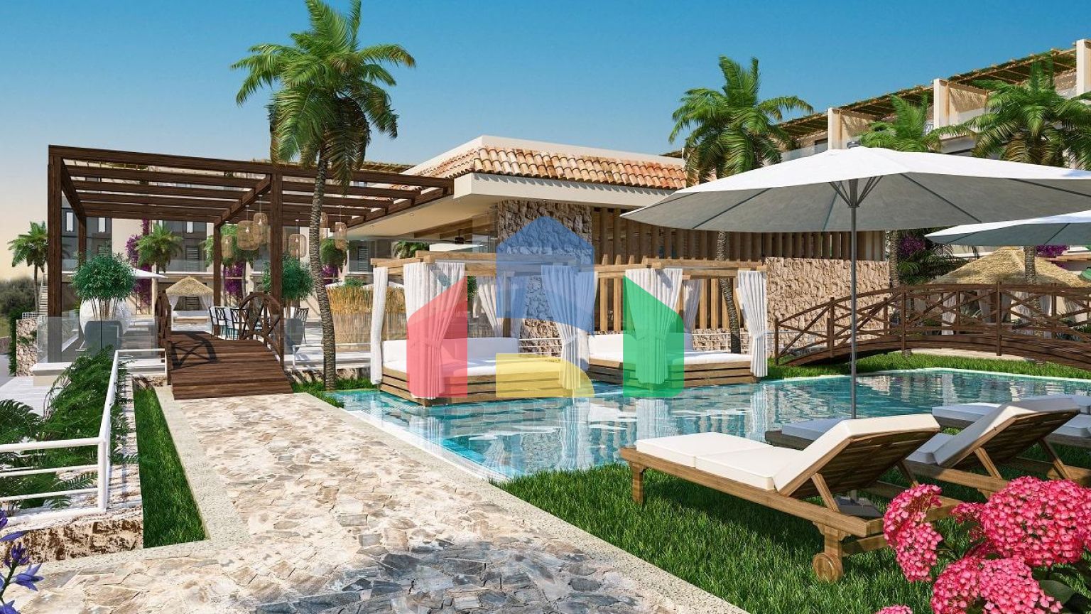 2-комнатный пентхаус 60 м2 + 25 м2 терраса на крыше в 200 метрах от пляжа