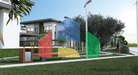 3-комнатные апартаменты 150 м2 с большой террасой 45 м2 в 5 минутах от пляжа 3-комнатные апартаменты 150 м2 с большой террасой 45 м2 в 5 минутах от пляжа