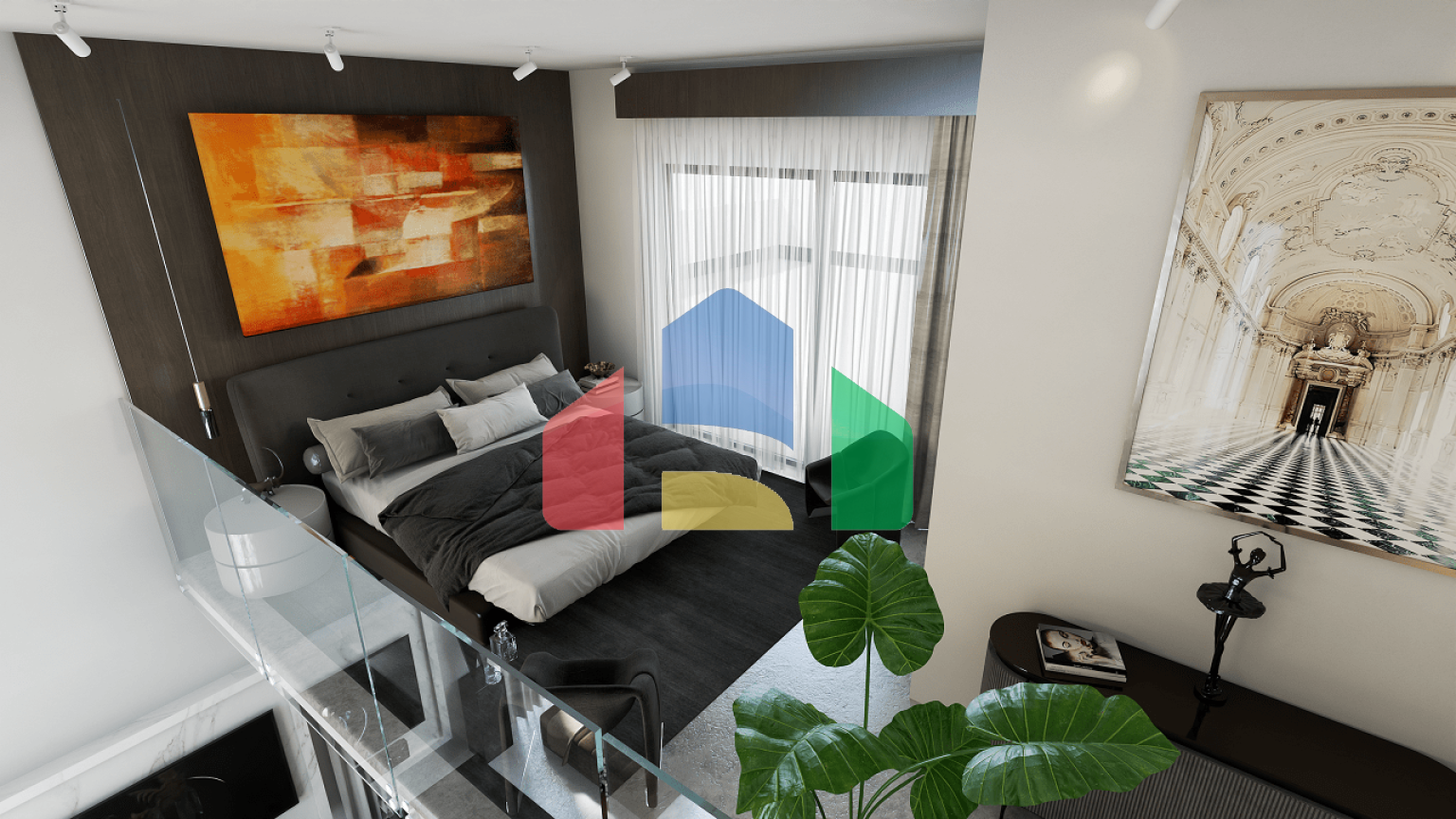 3-комнатные апартаменты 150 м2 с большой террасой 45 м2 в 5 минутах от пляжа