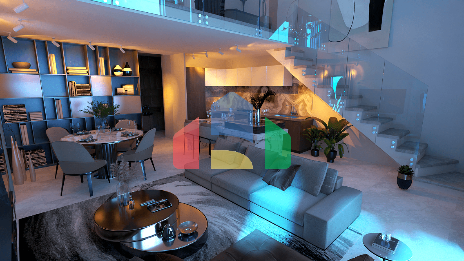 3-комнатные апартаменты 150 м2 с большой террасой 45 м2 в 5 минутах от пляжа