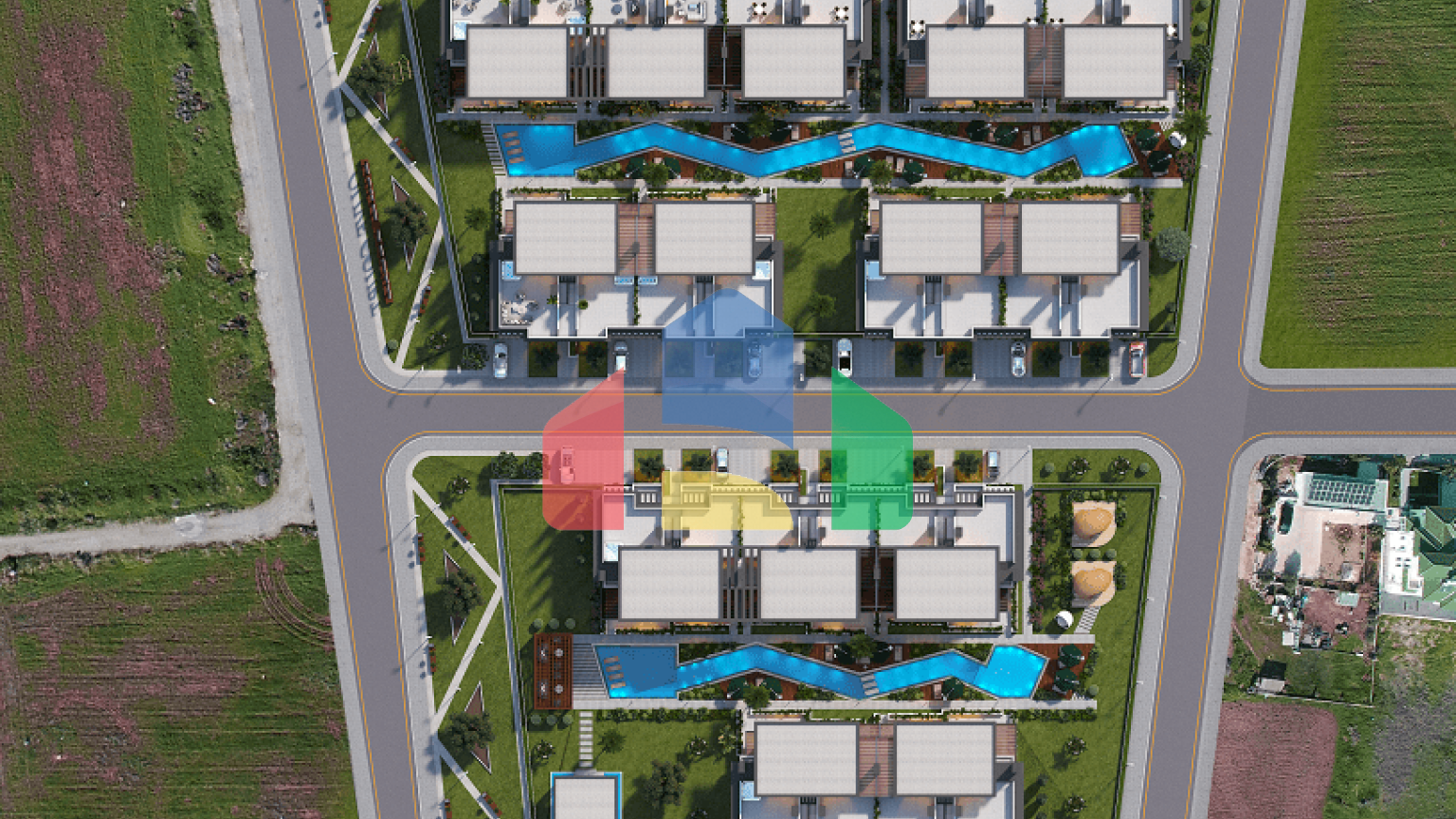 3-комнатные апартаменты 150 м2 с большой террасой 45 м2 в 5 минутах от пляжа