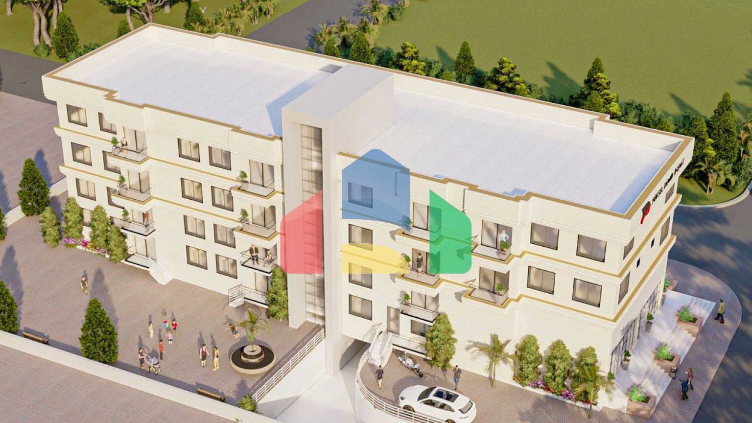 Трехкомнатная квартира (80 м2 ) в 2,5 км от моря в Фамагусте