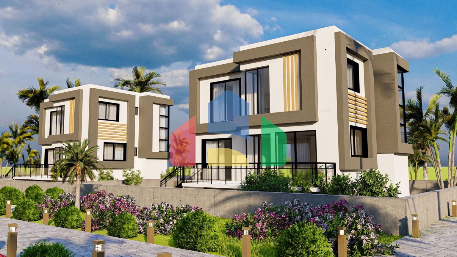 Вилла 3+2 (206 м2) с участком земли 334 м2 в Боазе