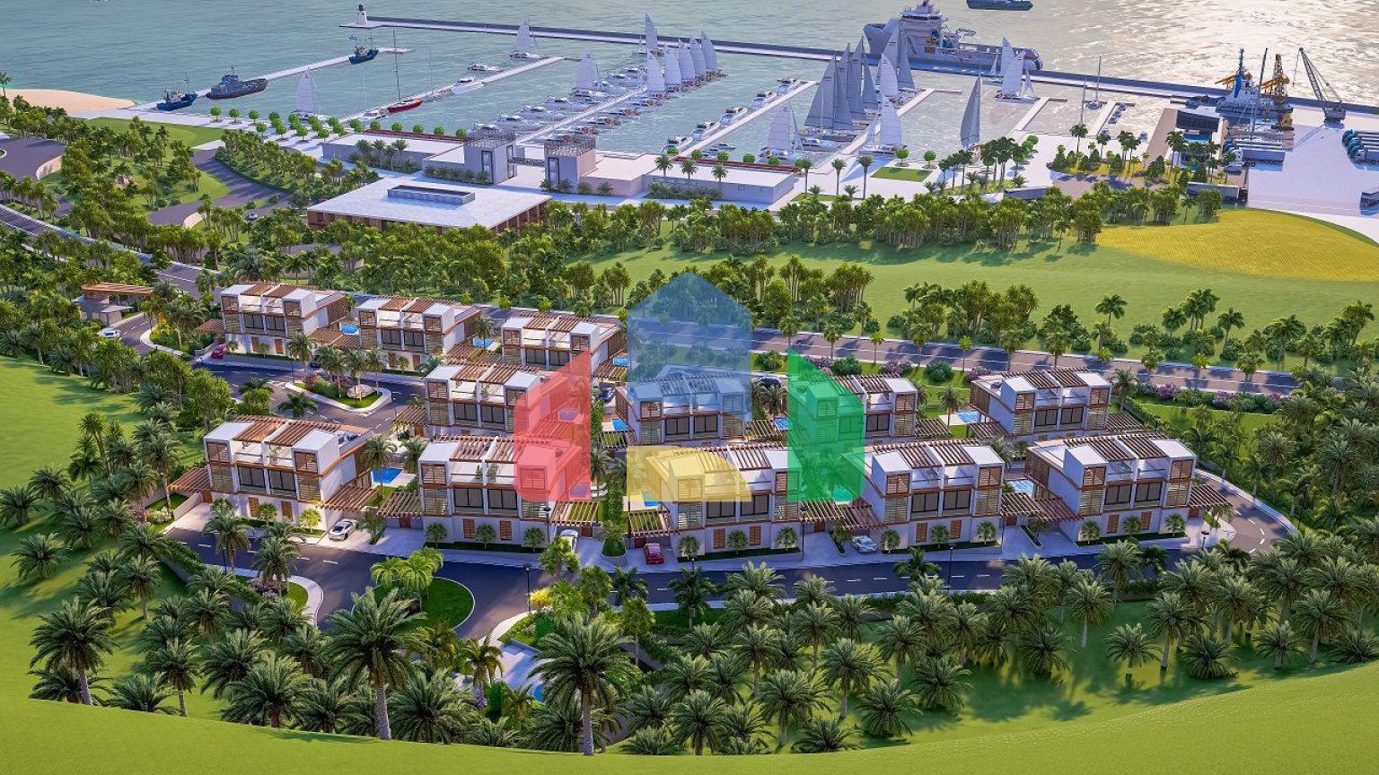 Вилла Duplex 3+1 (176 м2 ) с террасой 80 м2 рядом с Karpaz Gate Marina