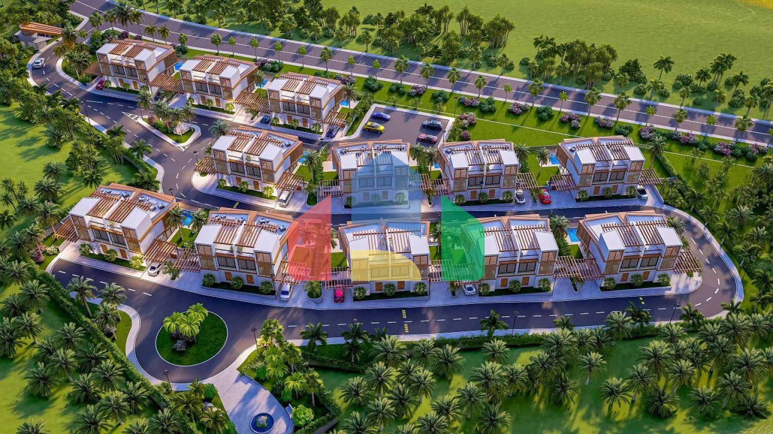 Вилла Duplex 3+1 (176 м2 ) с террасой 80 м2 рядом с Karpaz Gate Marina