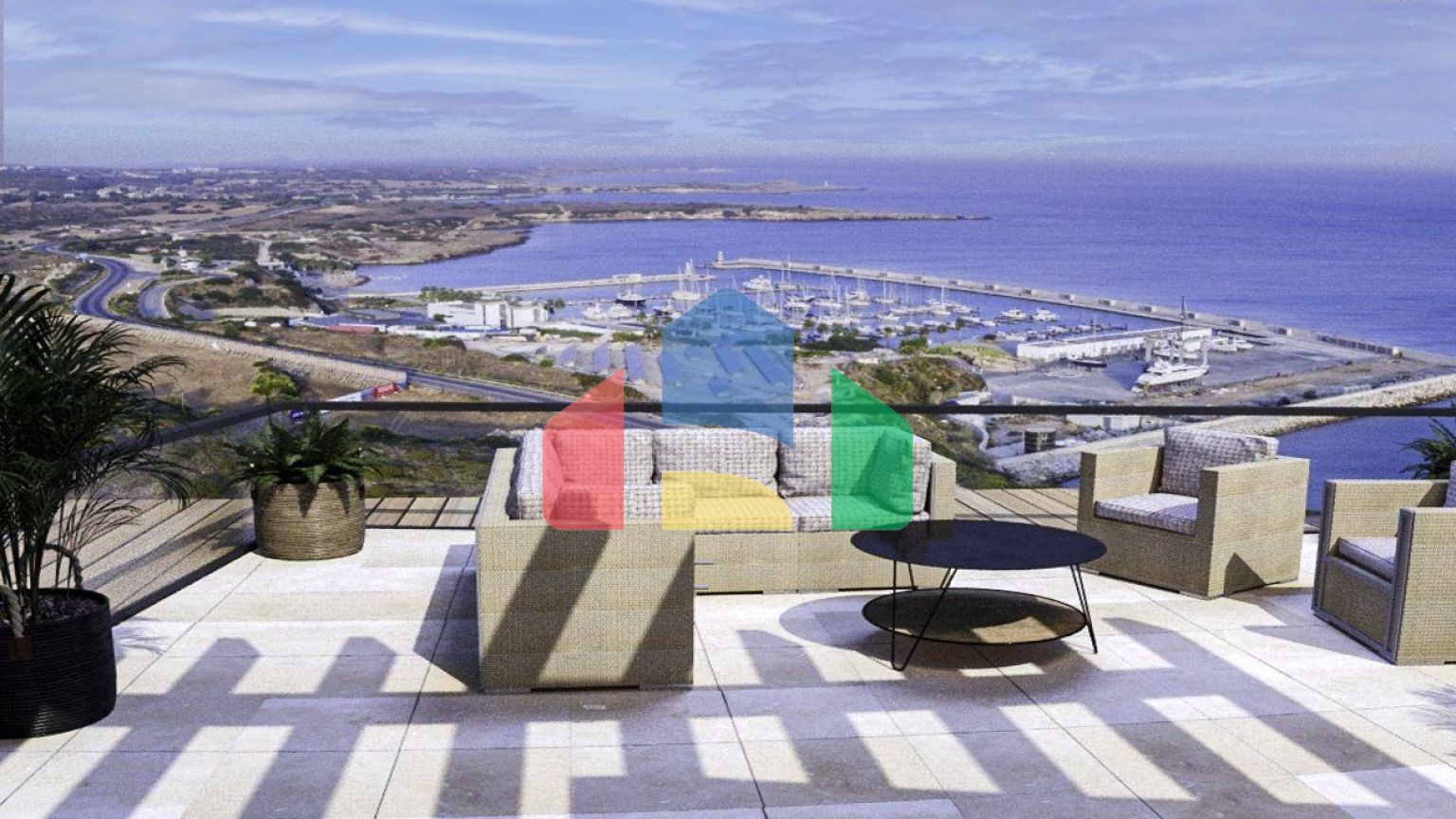 Вилла Duplex 3+1 (176 м2 ) с террасой 80 м2 рядом с Karpaz Gate Marina