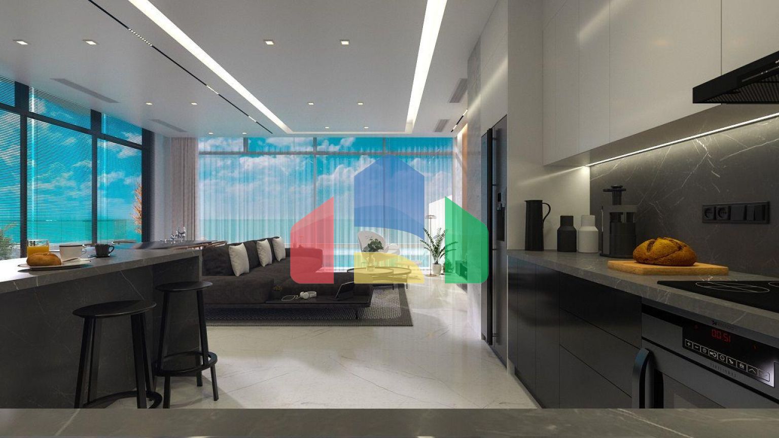 Вилла Duplex 3+1 (176 м2 ) с террасой 80 м2 рядом с Karpaz Gate Marina