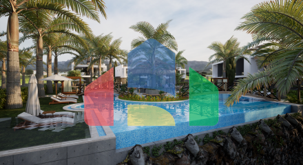 Квартира 1+1 Loft 75 м2 c террасой 45м2 на крыше в новом красивом комплексе в Татлысу Квартира 1+1 Loft 75 м2 c террасой 45м2 на крыше в новом красивом комплексе в Татлысу