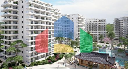 Студия 46 м2 с балконом в новом комплексе в Искеле Студия 46 м2 с балконом в новом комплексе в Искеле