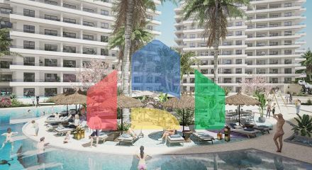 Студия 46 м2 с балконом в новом комплексе в Искеле Студия 46 м2 с балконом в новом комплексе в Искеле