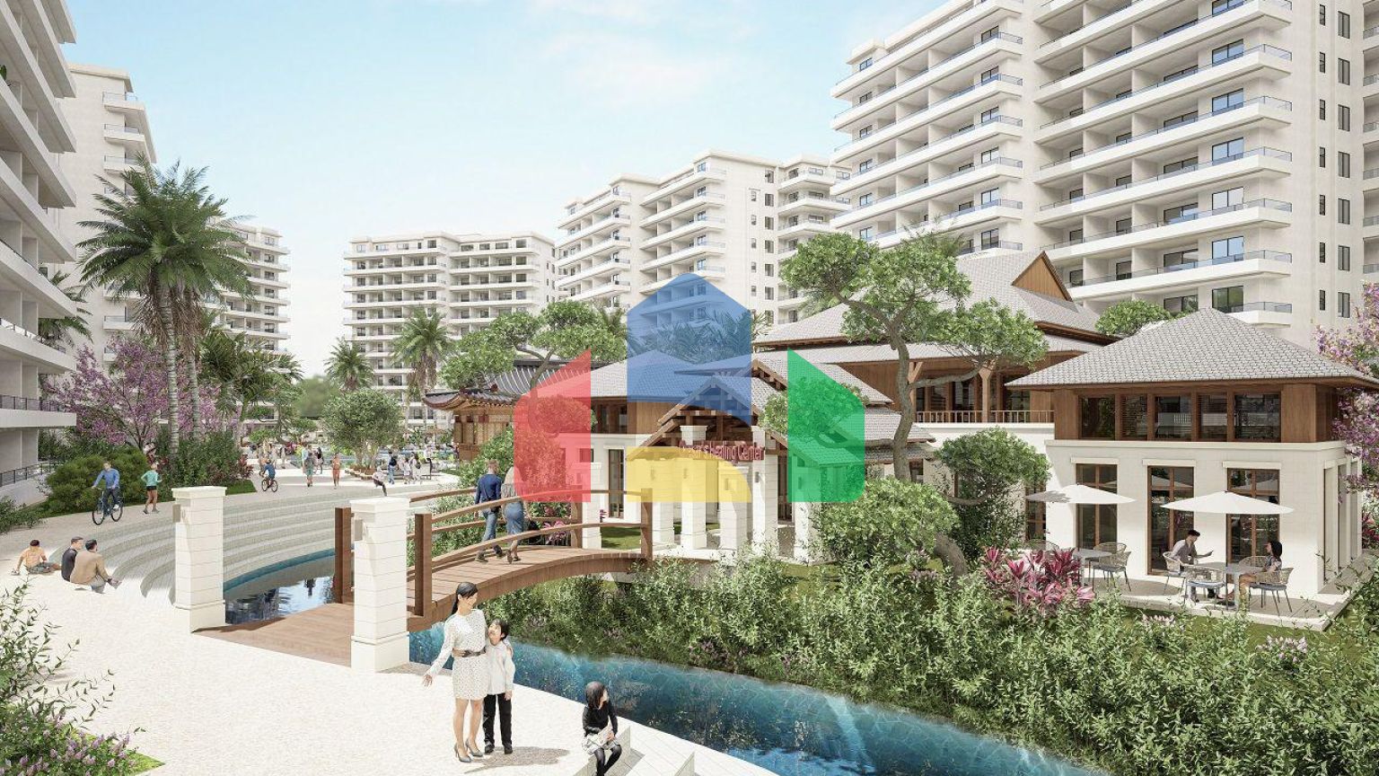 Студия 46 м2 с балконом в новом комплексе в Искеле