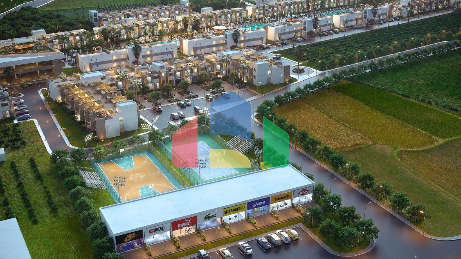 Студия 46 м2 с садом в шикарном комплексе в Искеле