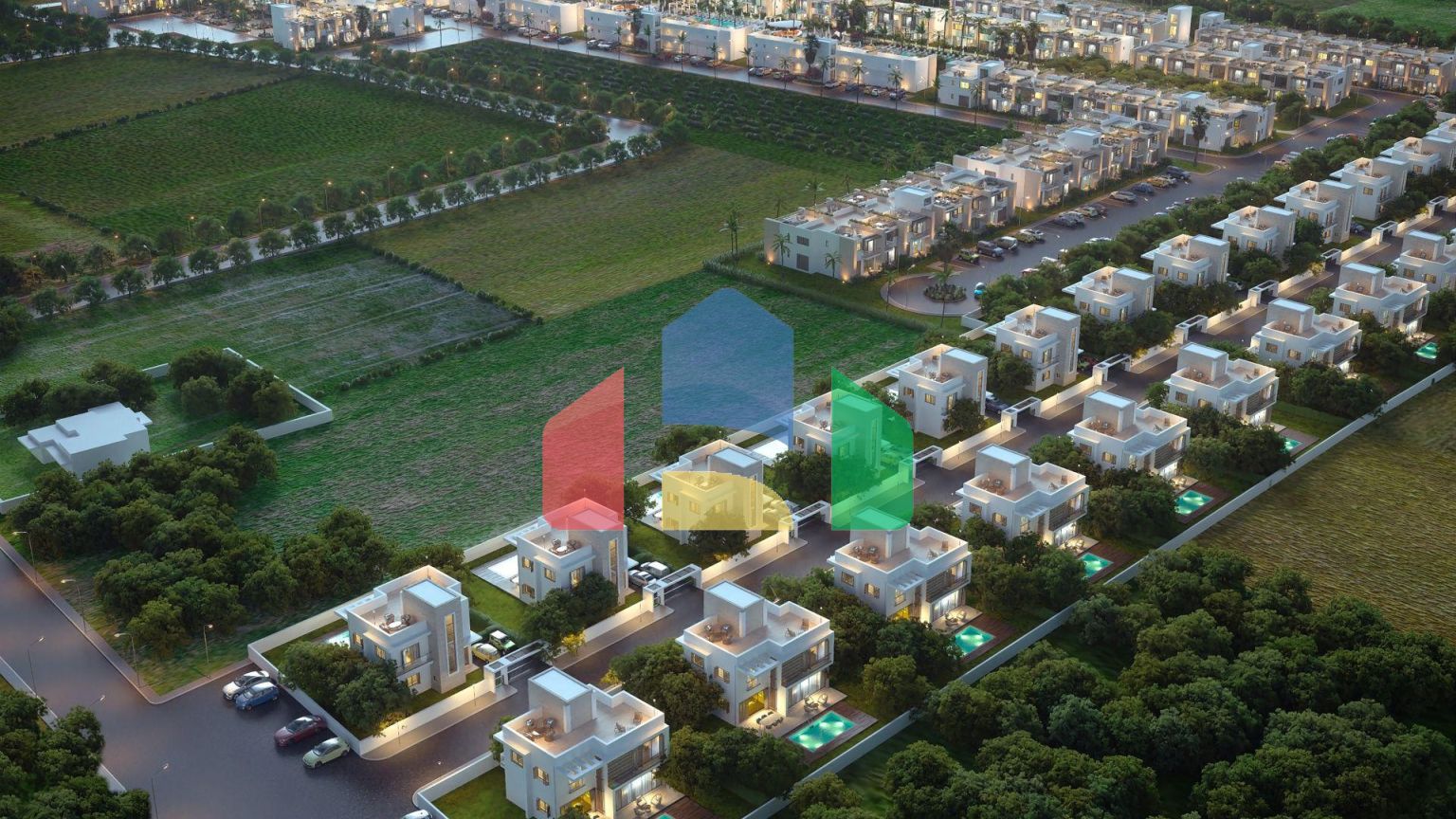 Студия 46 м2 с садом в шикарном комплексе в Искеле