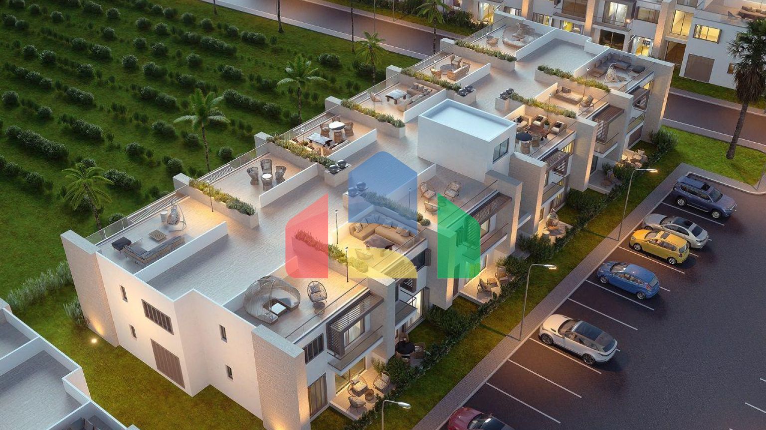 Студия 46 м2 с садом в шикарном комплексе в Искеле