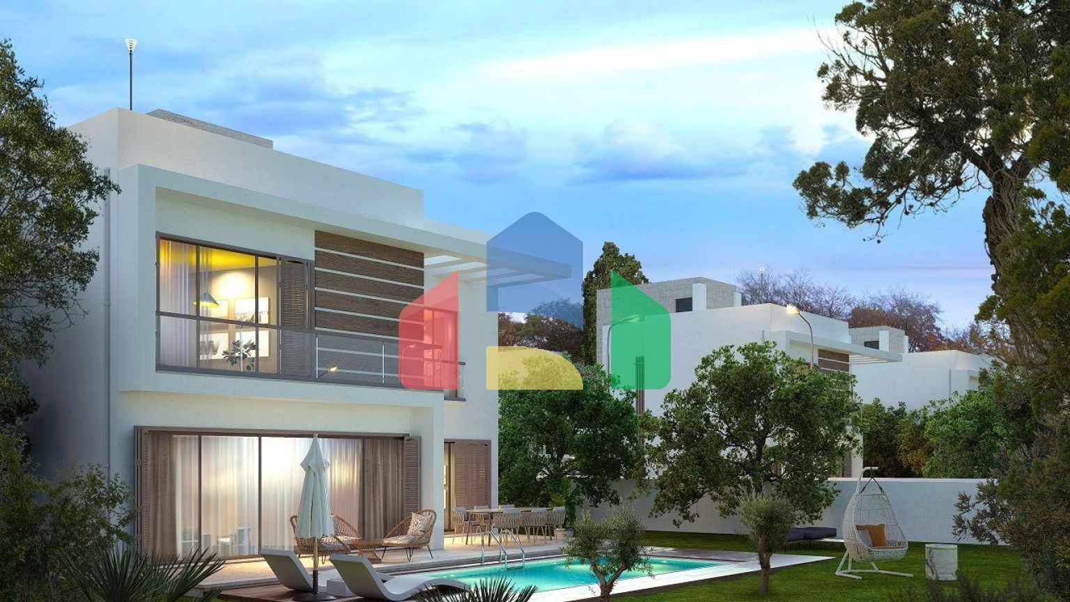 Студия 46 м2 с садом в шикарном комплексе в Искеле