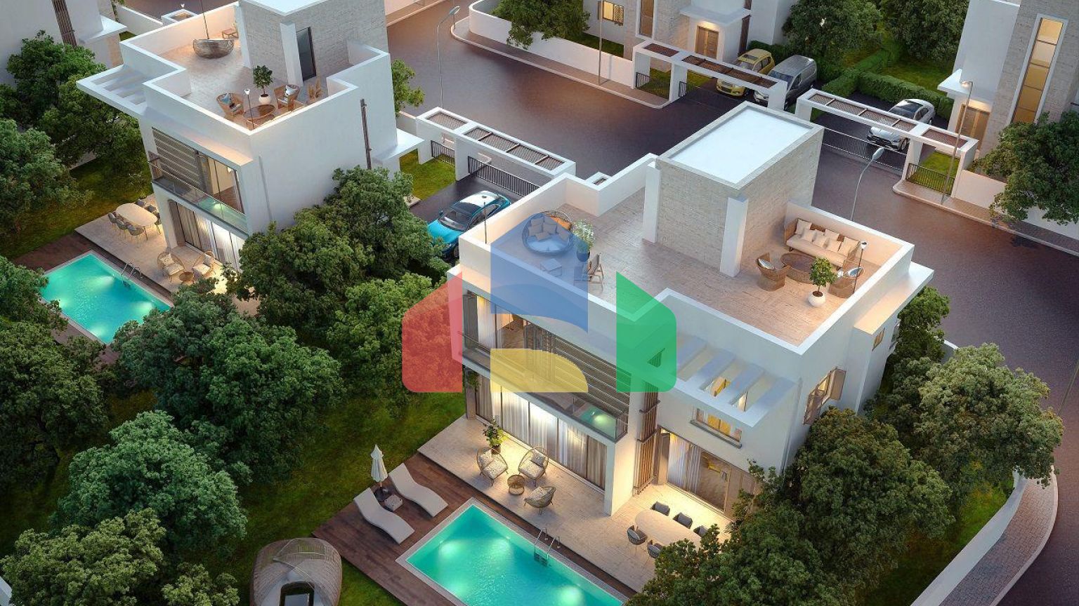 Студия 46 м2 с садом в шикарном комплексе в Искеле