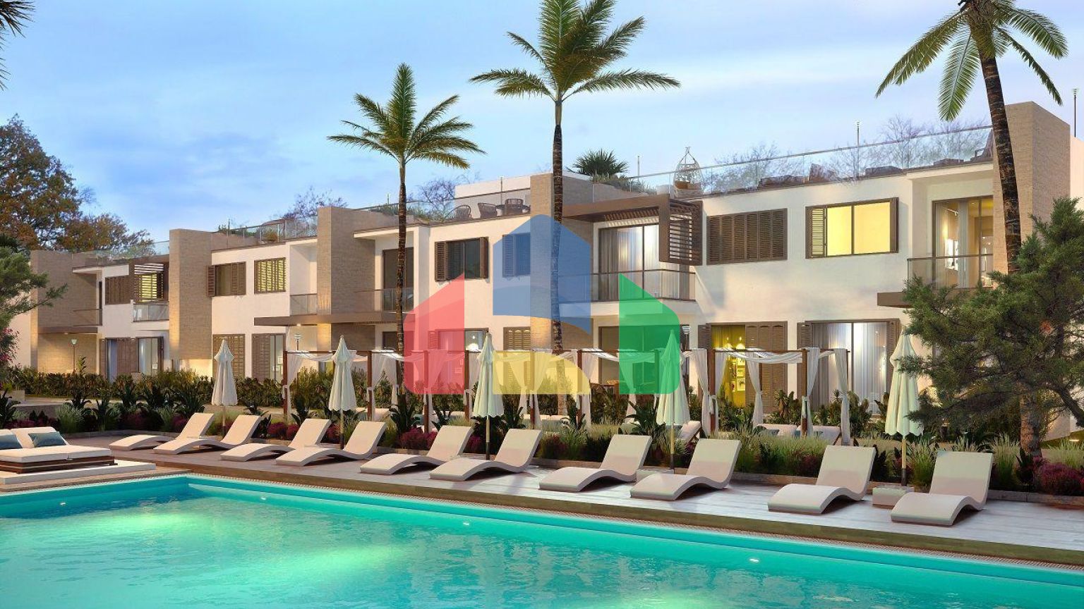 Двухкомнатная квартира 60 м2 с садом рядом с пляжем  Лонг-Бич