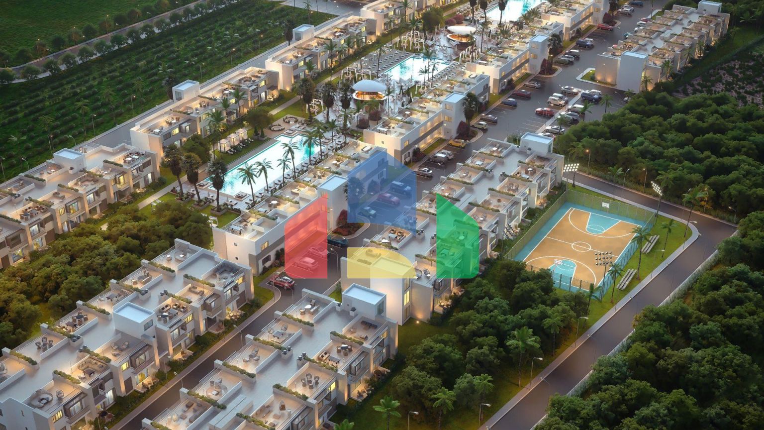 Двухкомнатная квартира 60 м2 с террасой 31 м2 рядом с песчаным пляжем